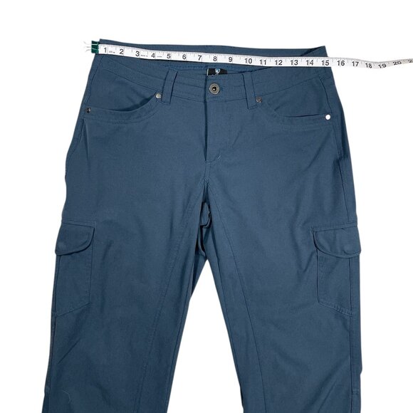 KUHL Women's FreeFlex Roll-Up Pants Blue Rainstorm, Size 6 - Picture 7 of 11